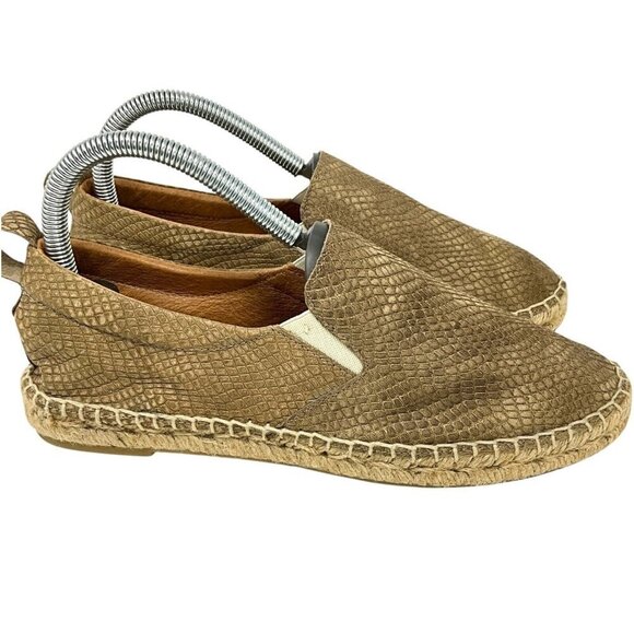 Maypol Espadrille Flats US Size 8 EUR 38 Tan Slip On Shoes Casual Made in Spain - Picture 4 of 10